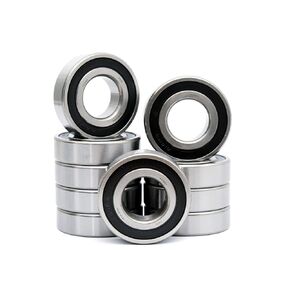 FKG R14-2RS 7/8"x1-7/8"x1/2" Deep Groove Ball Bearing Double Rubber Seal Bearings Pre-Lubricated, Set of 10