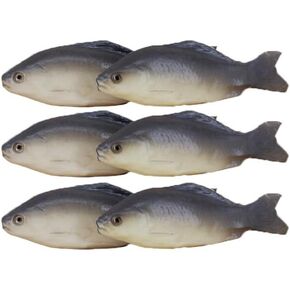 6PCS Simulated Small Fish Artificial Model - Lifelike Fake Fish for Home, Party, Market Display, Kitchen Decoration, and Photography Props