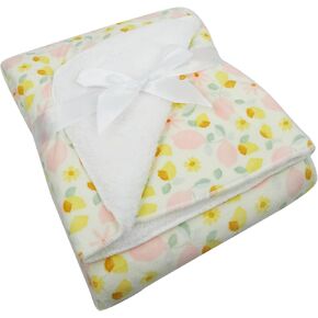 Baby Gear Soft Baby Blanket for Girl Newborn Plush Blanket for Baby 30x30 Flower Print Baby Throw Blanket in Saudi Arabia