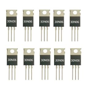 10Pcs RFP30N06LE Mosfet 30A 60V N-Channel Power Mosfet Transistor ESD Rated TO-220 for Arduino