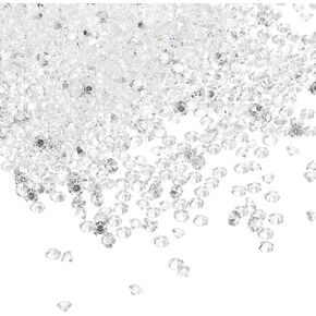 PATIKIL 14000Pcs Wedding Table Scatter Confetti Crystals 3mm Acrylic Diamonds Vase Fillers Gems for Table Centerpiece Decorations Bridal Shower Party, Clear