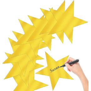 Gold Stars, Gold Star Cutouts, Gold Paper Stars, Gold Stars for Bulletin Board, Star Decorations for Party, Hollywood Theme Party Decorations - Gold Stars Decorations, Star Cut Outs for Classroom