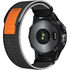 سوار رياضي لـ Garmin Fenix ​​7X/Fenix ​​6X pro/Fenix ​​6X Sapphire/Fenix ​​5X /Fenix ​​5X plus/Fenix ​​3، 26 مم أربطة حلقية من النايلون قابلة للتعديل لـ Garmin Enduro/Tactix Delta/Descent Mk1 Mk2 Mk2i، للرجال والنساء، مسامي، متين in Saudi Arabia