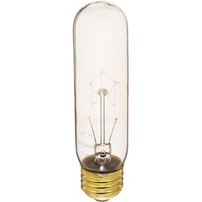 Bulbrite 15T10C 15-Watt Incandescent T10 Tubular Light, Clear - 2 Pack