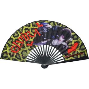 Elvira Leopard Fabric Fan