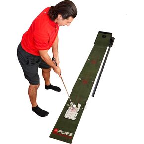 Pure2Improve Confidence Indoor/Outdoor Golf Putting Mat, (9' X 1')