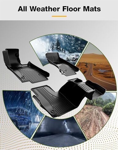 Original Floor Mats for Cadillac XT5 2016-2024 / Chevy Blazer 2019-2024 (Not Fit Blazer EV Model) - Custom Fit TPE Floor Liners - All Weather Floor Mats for Chevrolet Blazer/Cadillac XT5 in Saudi Arabia