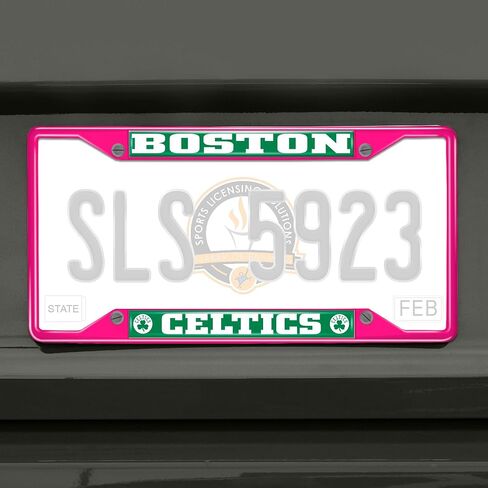 FANMATS 44028 NBA - Miami Heat License Plate Frame - Pink – Easy Installation on Truck, SUV, Car - Ideal Gift for Die Hard NBA Fan in Saudi Arabia