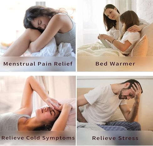 Hot Water Bottle with Soft Cover, 2L Classic Rubber Hot Water Bag for Menstrual Cramps, Feet Warmer, Neck, Shoulders Pain Relief, Hot Cold Pack Women Girls for Hot and Cold Therapy in Saudi Arabia