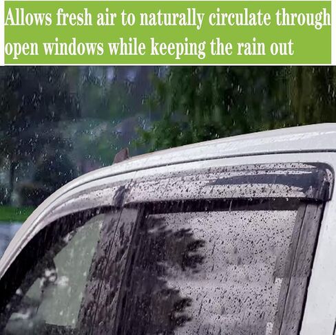 Side Window Visors Vent Deflectors for Chevrolet Tahoe GMC Yukon Cadillac Escalade 2015-2020 Rain Guards Sun Shade Vent Guard Visor in-Channel 194531 in Saudi Arabia