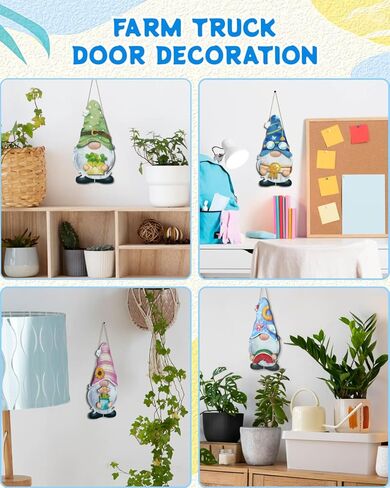 Putuo Decor 25pcs علامة ترحيب قابلة للتبديل للباب الأمامي، الخشب الموسمي جنوم عطلة الجدار شنقا، مرحبًا بكم في ديكور الشرفة الخاص بنا ليوم الاستقلال والخريف والشتاء وعيد الشكر in Kuwait
