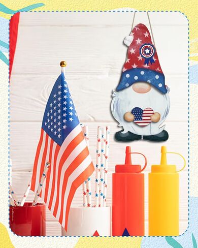 Putuo Decor 25pcs علامة ترحيب قابلة للتبديل للباب الأمامي، الخشب الموسمي جنوم عطلة الجدار شنقا، مرحبًا بكم في ديكور الشرفة الخاص بنا ليوم الاستقلال والخريف والشتاء وعيد الشكر in Kuwait