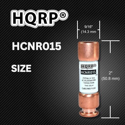 HQRP 2-Pack HCNR020 20 Amp 250V Dual Element Time-Delay Fuse, Class RK5 Replacement for Bussmann BP/FRN-R-20, Edison ECNR20, Littelfuse FLNR020.T FLN-R-20 FLNR-20 in Saudi Arabia