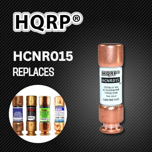 HQRP 2-Pack HCNR020 20 Amp 250V Dual Element Time-Delay Fuse, Class RK5 Replacement for Bussmann BP/FRN-R-20, Edison ECNR20, Littelfuse FLNR020.T FLN-R-20 FLNR-20 in Saudi Arabia