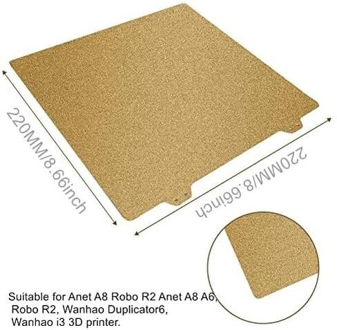 Double Sided Textured PEI Printing Bed, 3D Printer Parts Printing Plate Frosted PEI Surface300x300 mm for Kingroon KP5L/ SV04 IDEX/Anet A8 plus/Anet et5/ et5 Pro(without Magnetic Bottom Sheet) in Saudi Arabia