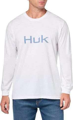 HUK Men's Performance Fishing Logo Tee, Long Sleeve, Quick-Dry in Saudi Arabia