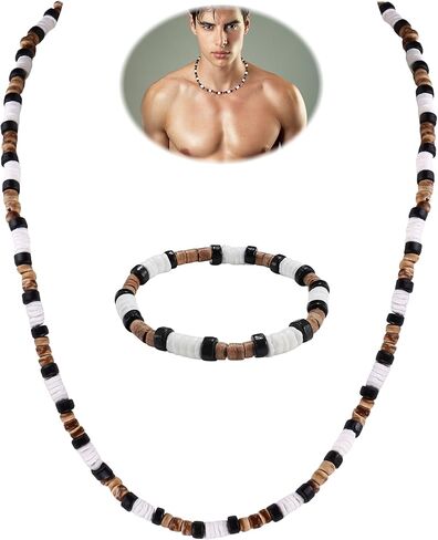 LOYALLOOK رقائق البطلينوس بوكا قلادة من الصدف أساور صدف سيرفر قلادة Beachy مطرز الصيف قذائف بوكا المختنق قلادة in Kuwait