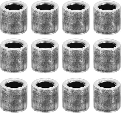 PATIKIL M7 Steel Spacers, 12 Pcs Metal Spacers Steel 7.2mm ID x 10mm OD x 5mm L Carbon Steel Spacer Screw Standoff Round for 2/7in or M7 Screw Bolts in Saudi Arabia