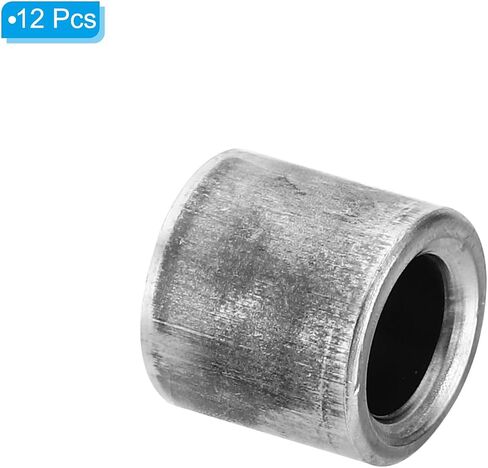 PATIKIL M7 Steel Spacers, 12 Pcs Metal Spacers Steel 7.2mm ID x 10mm OD x 5mm L Carbon Steel Spacer Screw Standoff Round for 2/7in or M7 Screw Bolts in Saudi Arabia