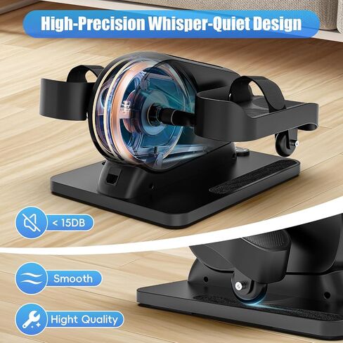 ANCHEER Under Desk Elliptical, Electric Ellipse Leg Exerciser While Sitting for Seniors Adults, Auto/Manual Dual Mode Motorized Foot Pedal Exerciser with Remote Control for Home Office Use in Saudi Arabia