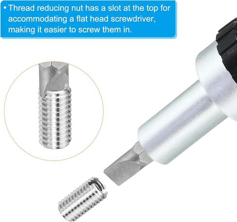 PATIKIL Thread Adapters Sleeve Reducing Nut, 4 Pcs M16x2 Male to M12x1.75 Female Repairing Insert Nut Screw Reducer Stainless Steel Fastener 30mm in Saudi Arabia