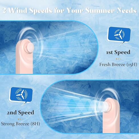 JSQBD Portable Handheld Fan, 2 IN 1 Mini Hand Fan, Battery Operated [8-15 Working Hours], USB Rechargeable Personal Foldable Fan for Indoor, Small Pocket Fan Travel Essentials for Outdoor -Pink in Saudi Arabia