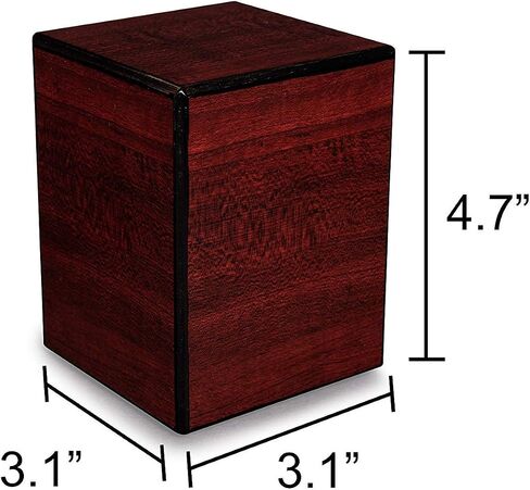 Chateau Urns - Society Collection - Photo Frame Urn-Photo Keepsake Cremation Urn - Memorial Box for Ashes - Small (up to 46 lbs) - Cherry Finish in Kuwait