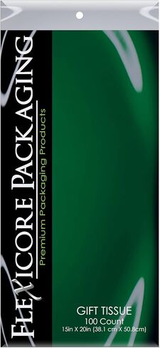 Flexicore Packaging Gift Wrap Tissue Paper | Size: 15 Inch X 20 Inch | Count: 100 Sheets (Caribbean Teal) in Saudi Arabia