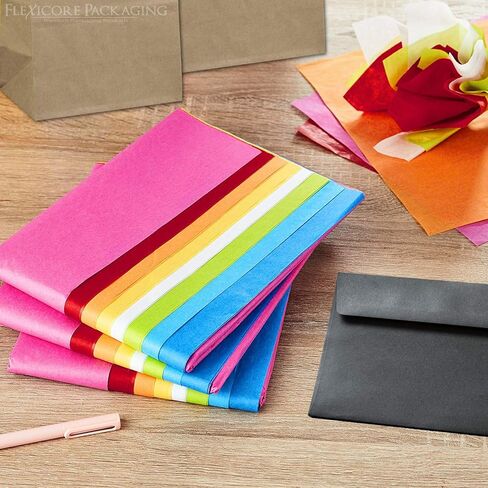 Flexicore Packaging Gift Wrap Tissue Paper | Size: 15 Inch X 20 Inch | Count: 100 Sheets (Caribbean Teal) in Saudi Arabia