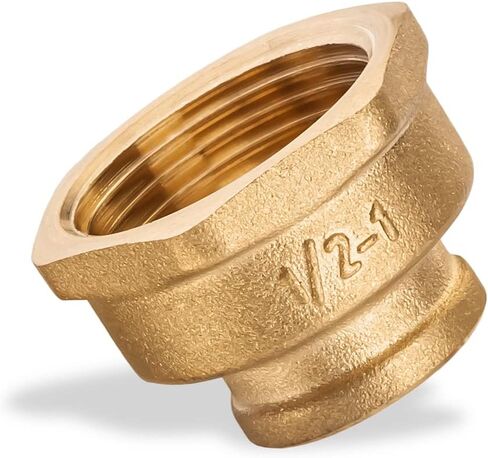 تخفيض اقتران مواسير النحاس اقتران 1/2 "أنثى × 1" أنثى نحاس ملولب 0,5 بوصة × 1 بوصة تركيب أنابيب نحاسية أنثى اقتران نحاسي in Saudi Arabia