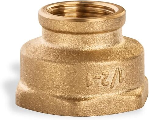 تخفيض اقتران مواسير النحاس اقتران 1/2 "أنثى × 1" أنثى نحاس ملولب 0,5 بوصة × 1 بوصة تركيب أنابيب نحاسية أنثى اقتران نحاسي in Saudi Arabia