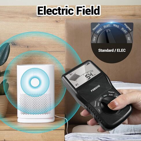 مقياس EMF، كاشف الإشعاع الكهرومغناطيسي 3 في 1 للمجال الكهربائي (EF)، مجال تردد الراديو (RF)، المجال المغناطيسي (MF) للتفتيش المنزلي، والصيد في الهواء الطلق والأشباح in Saudi Arabia