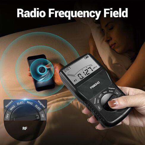 مقياس EMF، كاشف الإشعاع الكهرومغناطيسي 3 في 1 للمجال الكهربائي (EF)، مجال تردد الراديو (RF)، المجال المغناطيسي (MF) للتفتيش المنزلي، والصيد في الهواء الطلق والأشباح in Saudi Arabia