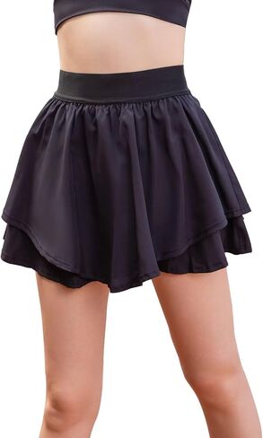 Womens Tennis Skirts with Pockets Athletic Skorts Skirts for Women High Waisted Running Workout Skorts in Saudi Arabia