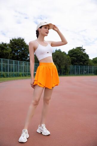 Womens Tennis Skirts with Pockets Athletic Skorts Skirts for Women High Waisted Running Workout Skorts in Saudi Arabia