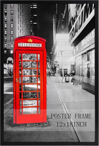 Lavezee 20x30 Poster Frame, Large Black Picture Frame Display 20 x 30 Inch Photo Picture Puzzle for Wall, 1 Pack in Saudi Arabia