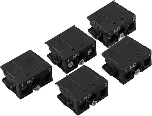 5 قطع مفتاح زر الضغط ZB2-BE102C(NC)، كتلة الاتصال ZB2-BE101C(NO) مفتاح عصا التحكم بزر ضغط مفتوح عادي، 10 أمبير 415 فولت (ZB2-BE101C) in Kuwait