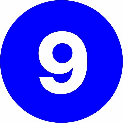 Tape Logic Number Circle Label, Legend "2", 2" Diameter, Black, Roll of 500 (DL6770) in Kuwait