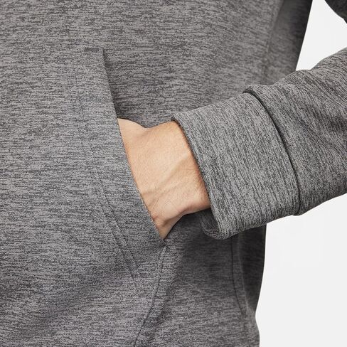 سويت شيرت Nike للرجال Therma-FIT Training Crew Neck (فحمي منقط/رخامي) (الولايات المتحدة، ألفا، صغير، عادي، عادي، فحمي منقط/رخامي) in Saudi Arabia