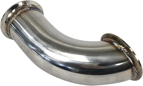 2.5 "ID V-Band Turbo الفولاذ المقاوم للصدأ 90 درجة محول كوع العادم شفة الأنابيب in Kuwait
