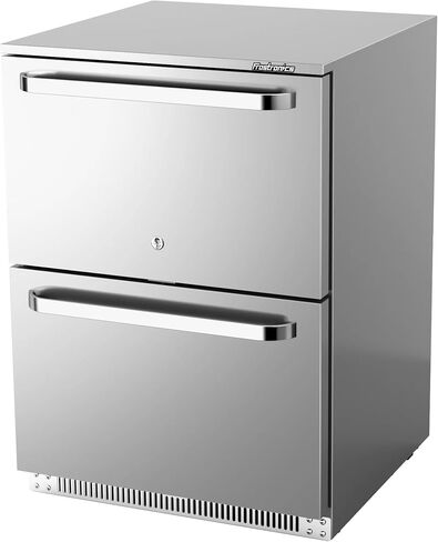 15 Inch 100 Cans Outdoor Beverage Refrigerator, 3.5 cu. ft. Built-in Beverage Cooler with Easy-Swap Reversible Door, 26°F Outdoor Beverage Fridge, SUS304, Lockable, ETL & NSF7 Certified in Saudi Arabia