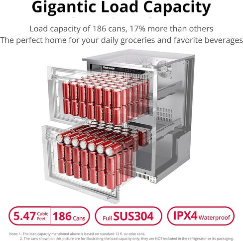 15 Inch 100 Cans Outdoor Beverage Refrigerator, 3.5 cu. ft. Built-in Beverage Cooler with Easy-Swap Reversible Door, 26°F Outdoor Beverage Fridge, SUS304, Lockable, ETL & NSF7 Certified in Saudi Arabia