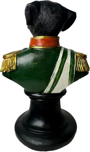 Dog General Bust Resin Figurines Home Decor,Vintage Retro Style Animal Statues Unique Decoration for Book Shelves,Office Table&Desk,Living Room,Bedroom, Dog Lover Gifts (BLACKLAB) in Saudi Arabia