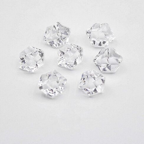 Acrylic Ice Rock, 1/2 Inch Acrylic Faux Ice Cubes Crystals Treasure Gems for Table Scatters, Vase Fillers, Fish Tank, Party Decoration, Arts & Crafts (Emerald Green) in Saudi Arabia