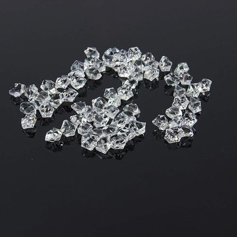 Acrylic Ice Rock, 1/2 Inch Acrylic Faux Ice Cubes Crystals Treasure Gems for Table Scatters, Vase Fillers, Fish Tank, Party Decoration, Arts & Crafts (Emerald Green) in Saudi Arabia