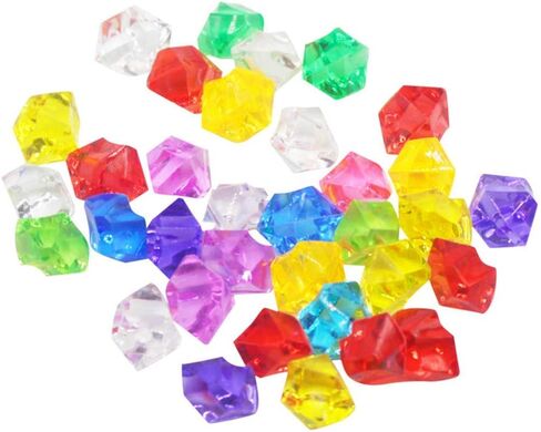 Acrylic Ice Rock, 1/2 Inch Acrylic Faux Ice Cubes Crystals Treasure Gems for Table Scatters, Vase Fillers, Fish Tank, Party Decoration, Arts & Crafts (Emerald Green) in Saudi Arabia