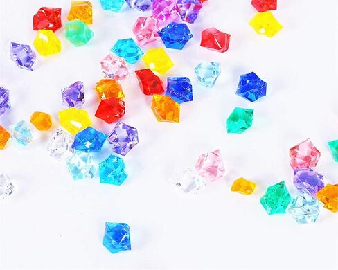 Acrylic Ice Rock, 1/2 Inch Acrylic Faux Ice Cubes Crystals Treasure Gems for Table Scatters, Vase Fillers, Fish Tank, Party Decoration, Arts & Crafts (Emerald Green) in Saudi Arabia