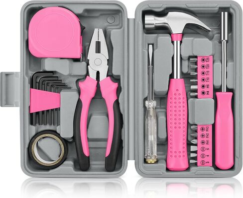 24pcs Home DIY Tool Kit for Household, Office & Garage - General Repair Small Hand Tool Set with Storage Case in Saudi Arabia