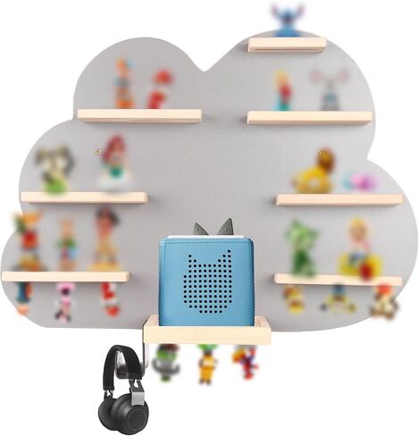 Magnetic Shelf for Tonie Box,Tonies Figures Wall Mounted Floating Shelves Compatible with Toniebox Audio Player Tonie Characters (Peak) in Saudi Arabia