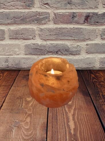 Himalayan Salt Candle Holder Beautiful Natural Tealight Small Size Great for Aromatherapy in Saudi Arabia